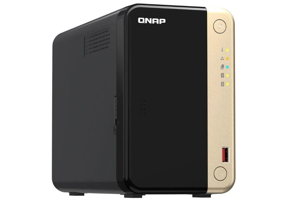 Сетевое хранилище NAS Qnap Original TS-264-8G 2-bay настольный без дисков, черный